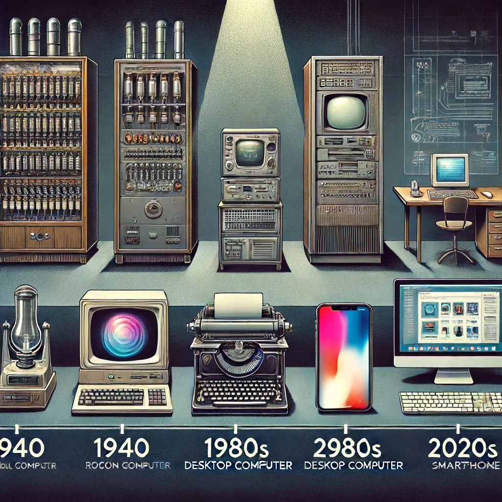 The Transformation of Personal Computing: From Vast Apparatuses to Handheld Units